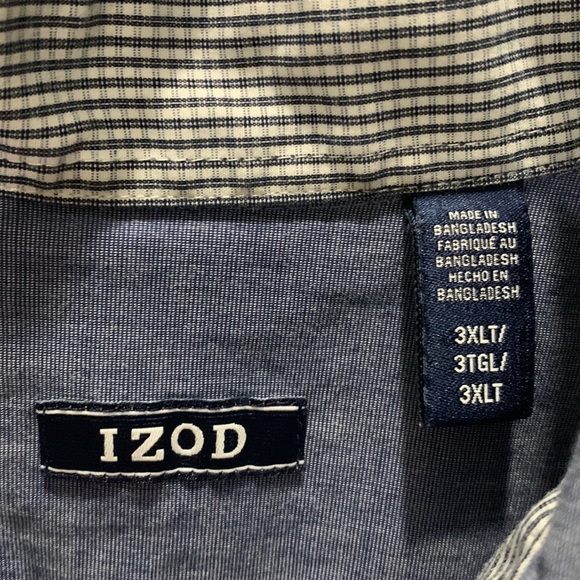 IZOD long sleeve button down Big and Tall - Picture 2 of 4